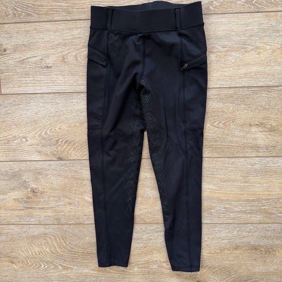 FitsT4 Other - Equestrian style riding breeches tights silicone full seat Inner leg Sz Small